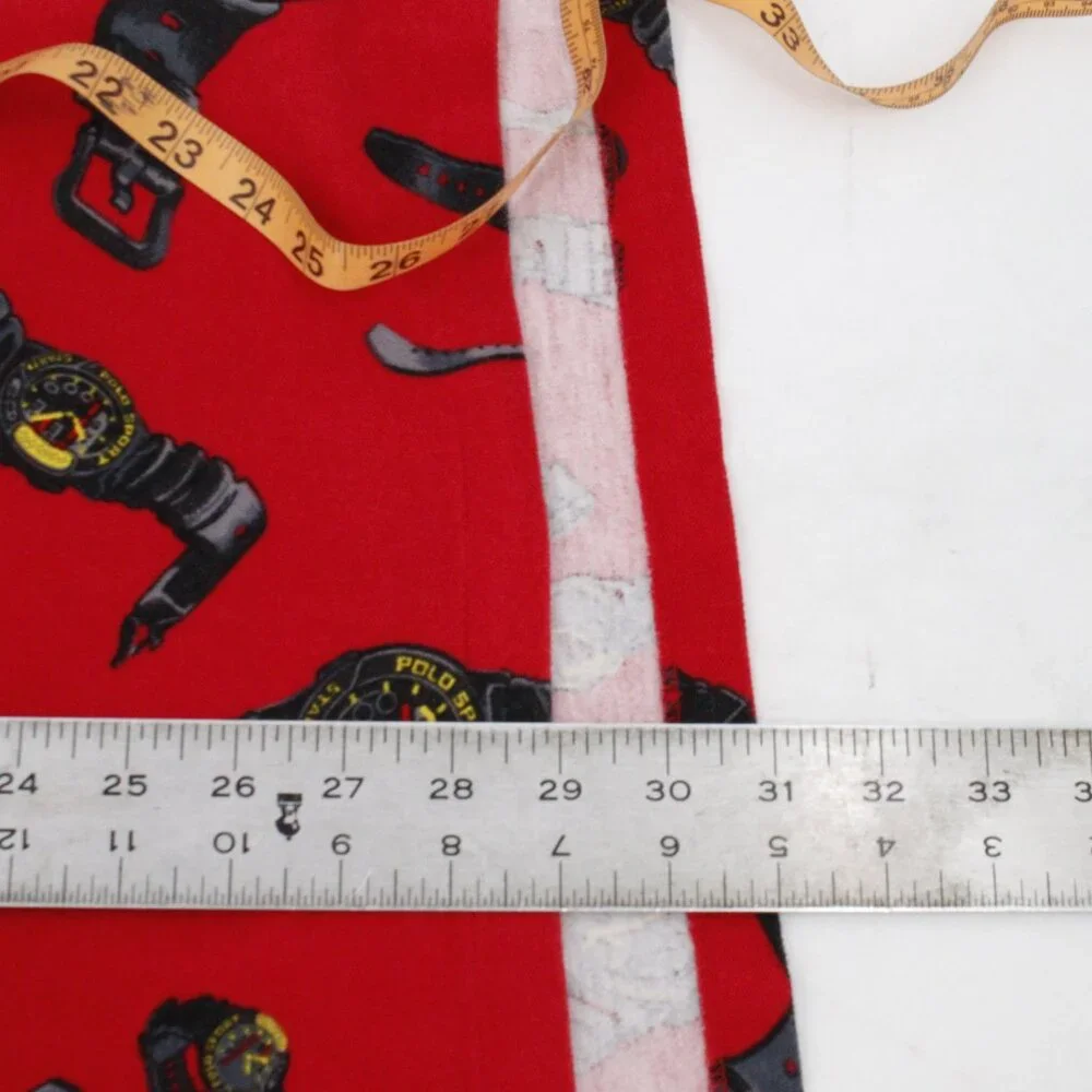 NWT Vintage Ralph Lauren Polo Sport Shirt Mens Medium All Over Watch Print